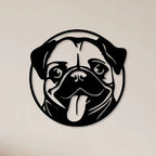 Pug Face Metal Wall Art Decor Mantra