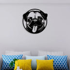 Pug Face Metal Wall Art Decor Mantra