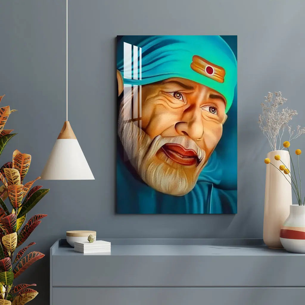 Lord Sai Baba Acrylic Wall Art DECORMANTRA