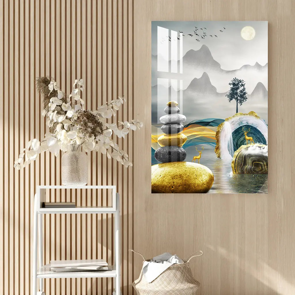 Foggy Forest Morning Acrylic Wall Art DECORMANTRA