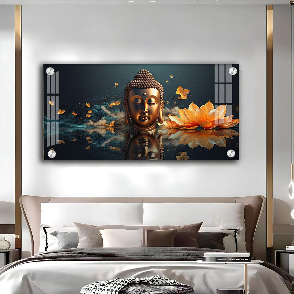 Buddha's Arrival High Quality Acrylic Horizontal Wall Art - Decor Mantra 