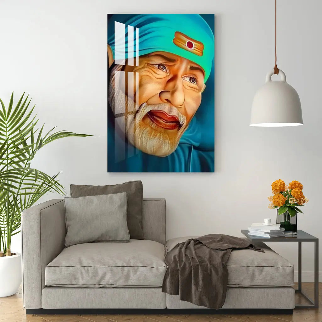 Lord Sai Baba Acrylic Wall Art DECORMANTRA