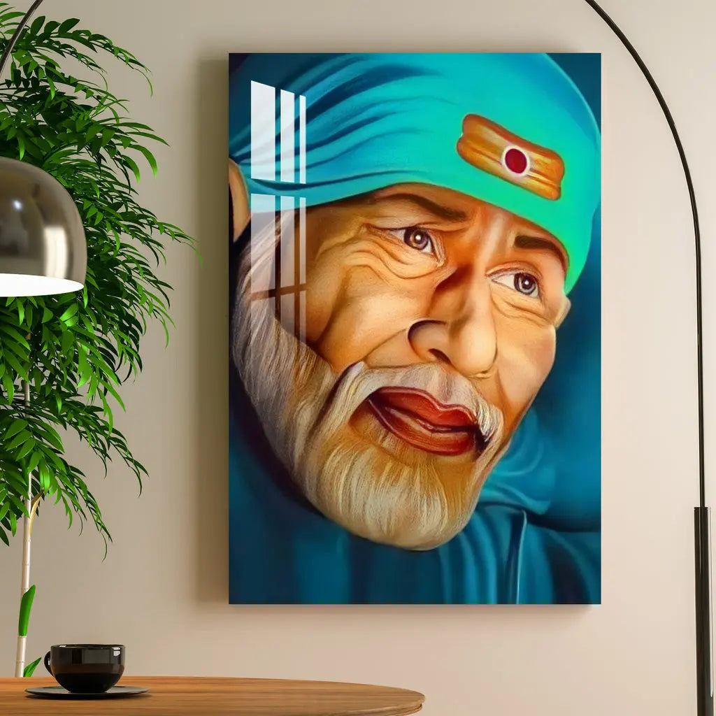 Lord Sai Baba Acrylic Wall Art DECORMANTRA