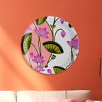 Pichwai Print Porcelain Wall Plate - Harshita Craft