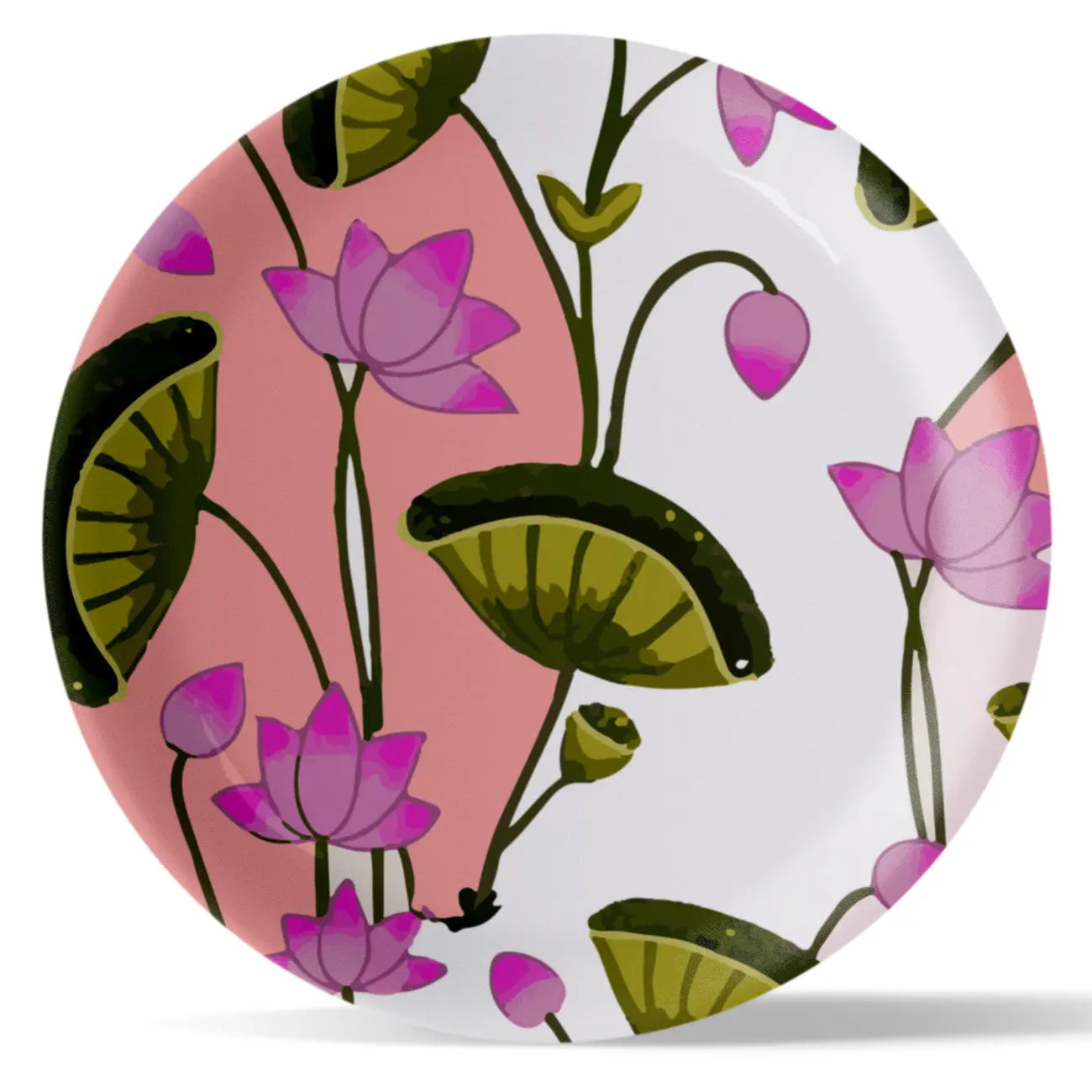 Pichwai Print Porcelain Wall Plate - Harshita Craft
