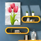 Red Tulips Acrylic Wall Art DECORMANTRA