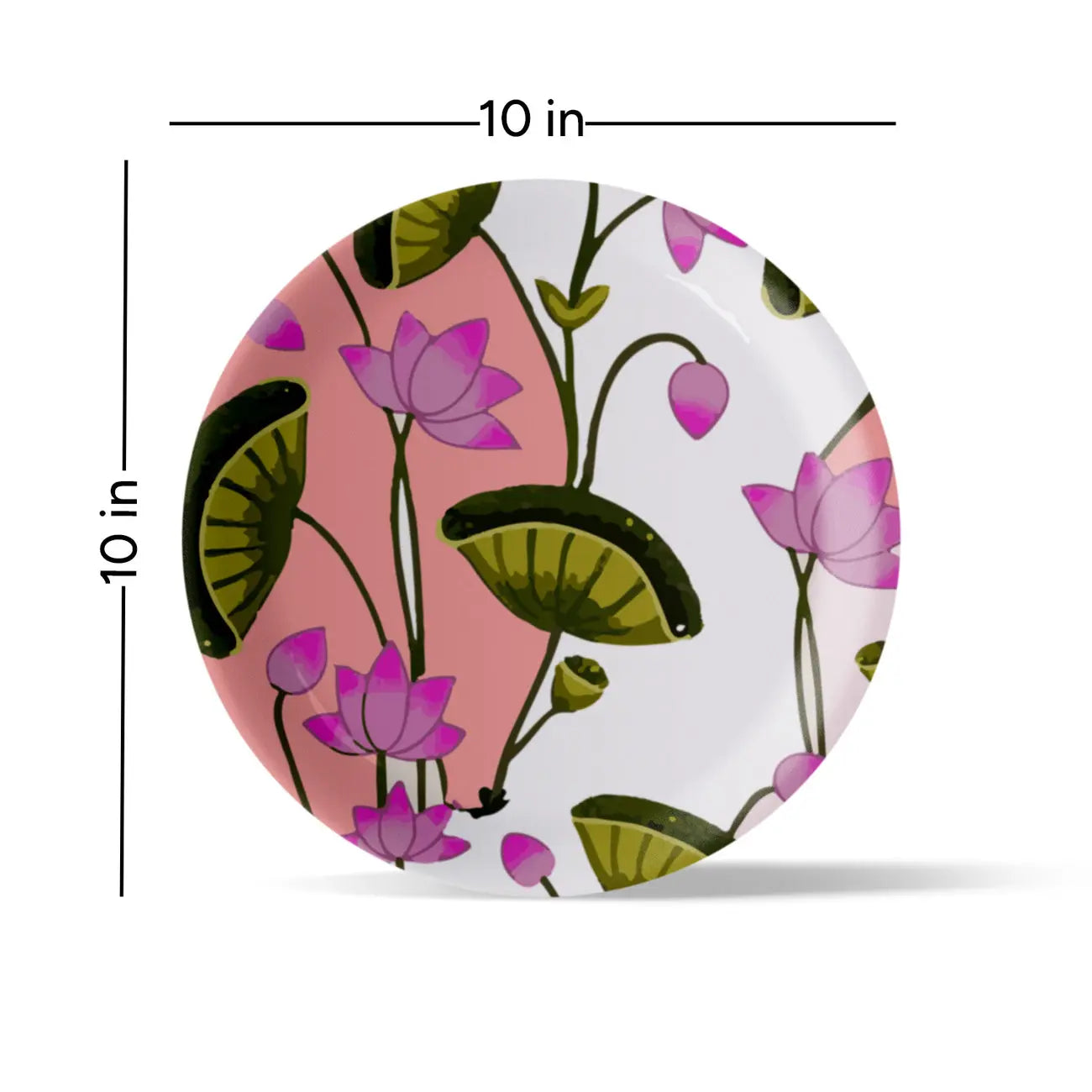Pichwai Print Porcelain Wall Plate - Harshita Craft