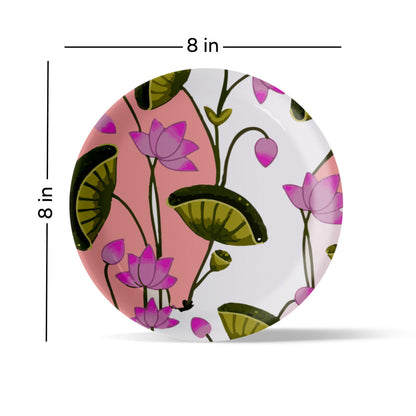 Pichwai Print Porcelain Wall Plate