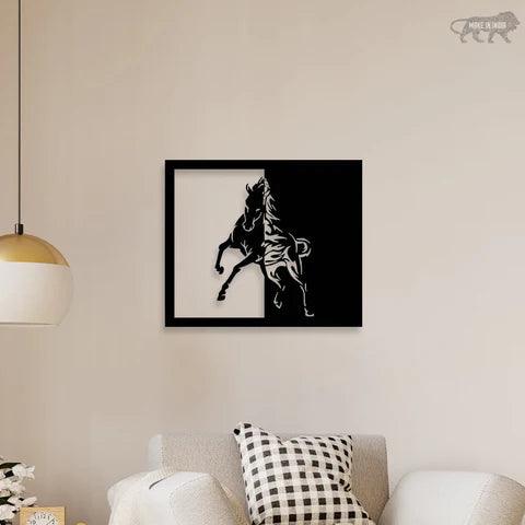 Running Horse Metal Wall Art - Decor Mantra 