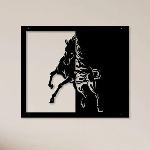 Running Horse Metal Wall Art - Decor Mantra 