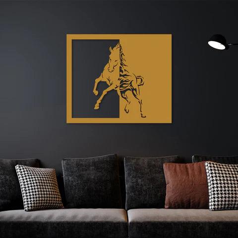 Running Horse Metal Wall Art - Decor Mantra 