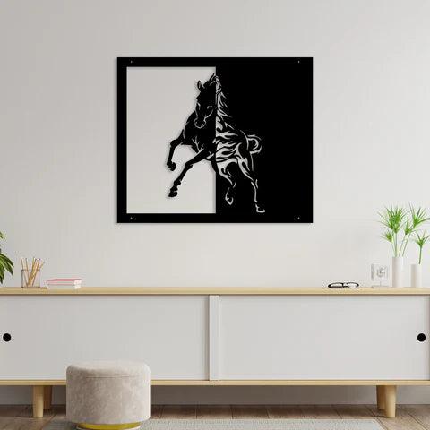 Running Horse Metal Wall Art - Decor Mantra 