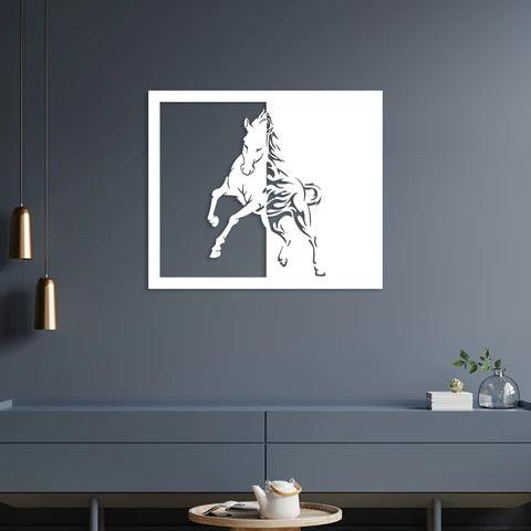 Running Horse Metal Wall Art - Decor Mantra 