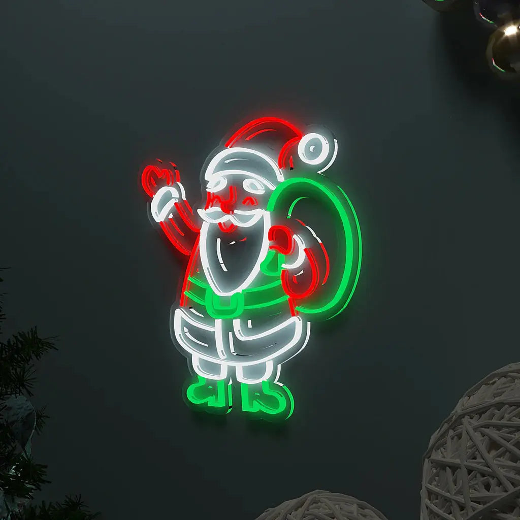Santa Claus LED Neon Light DECORMANTRA