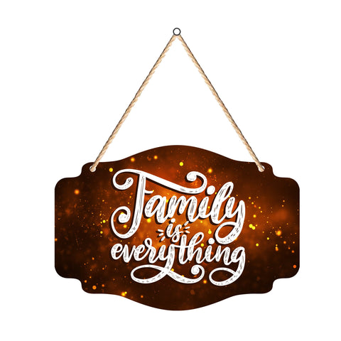 Family Is Everything Quote Wooden Wall Hanger for Home|Office|Living Room|Gift
