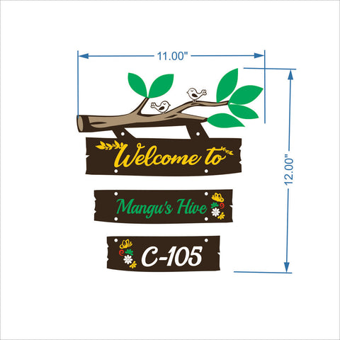 Customizable Acrylic Office Name Plate - Elegant & Long-Lasting