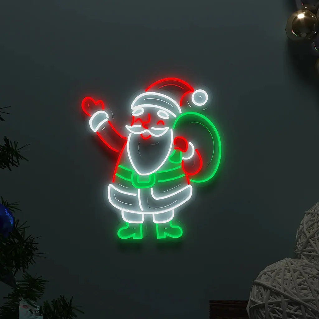 Santa Claus LED Neon Light DECORMANTRA