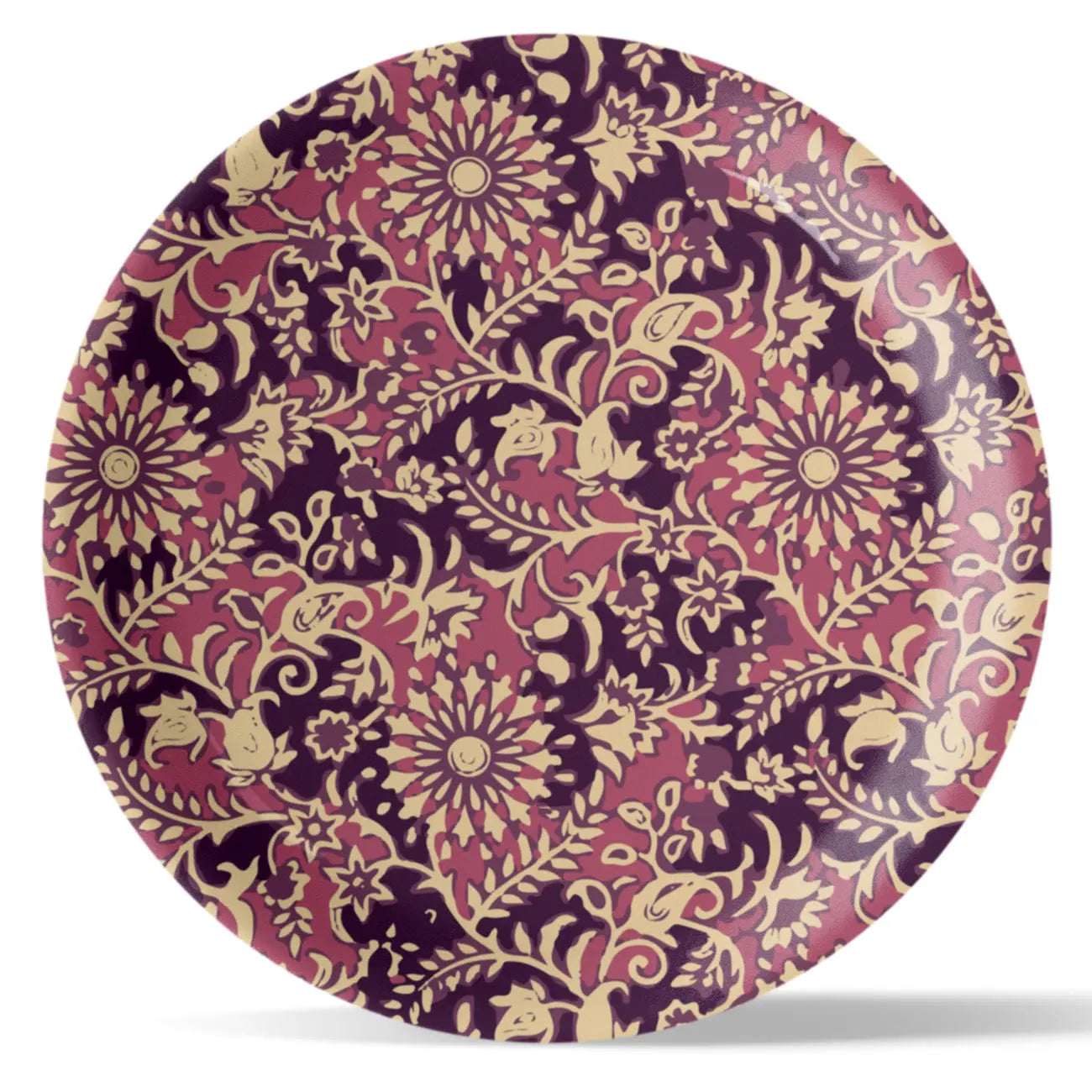 Ethnic Floral Theme Wall Plate - Harshita Craft