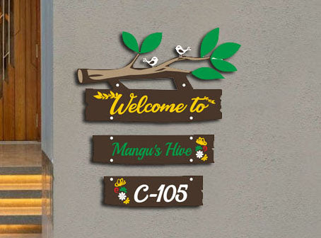 Customizable Acrylic Office Name Plate - Elegant & Long-Lasting