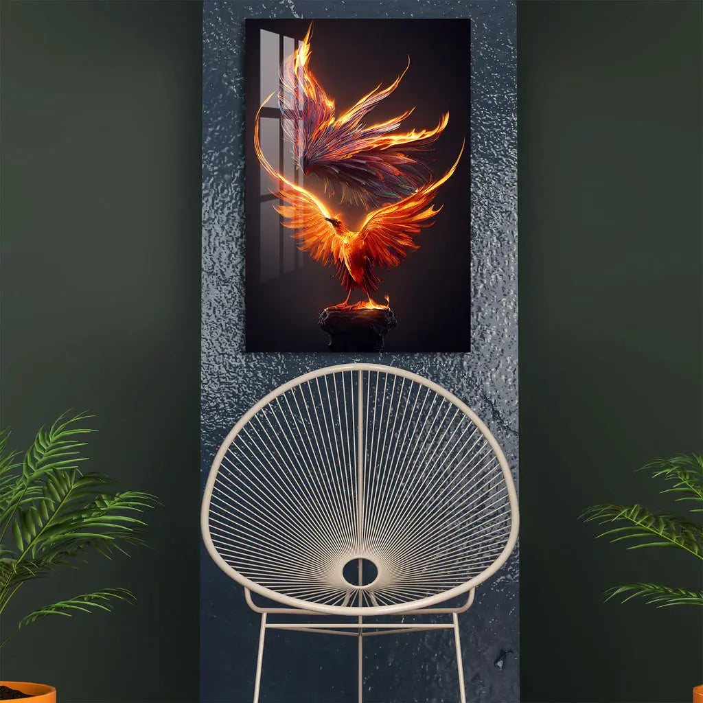 Mythological Bird Acrylic Wall Art DECORMANTRA