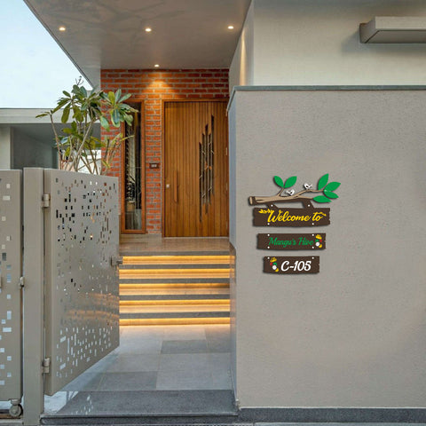 Customizable Acrylic Office Name Plate - Elegant & Long-Lasting