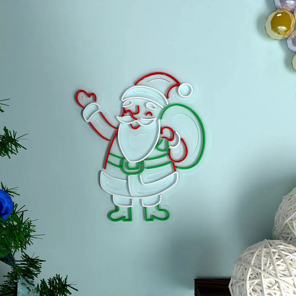 Santa Claus LED Neon Light DECORMANTRA