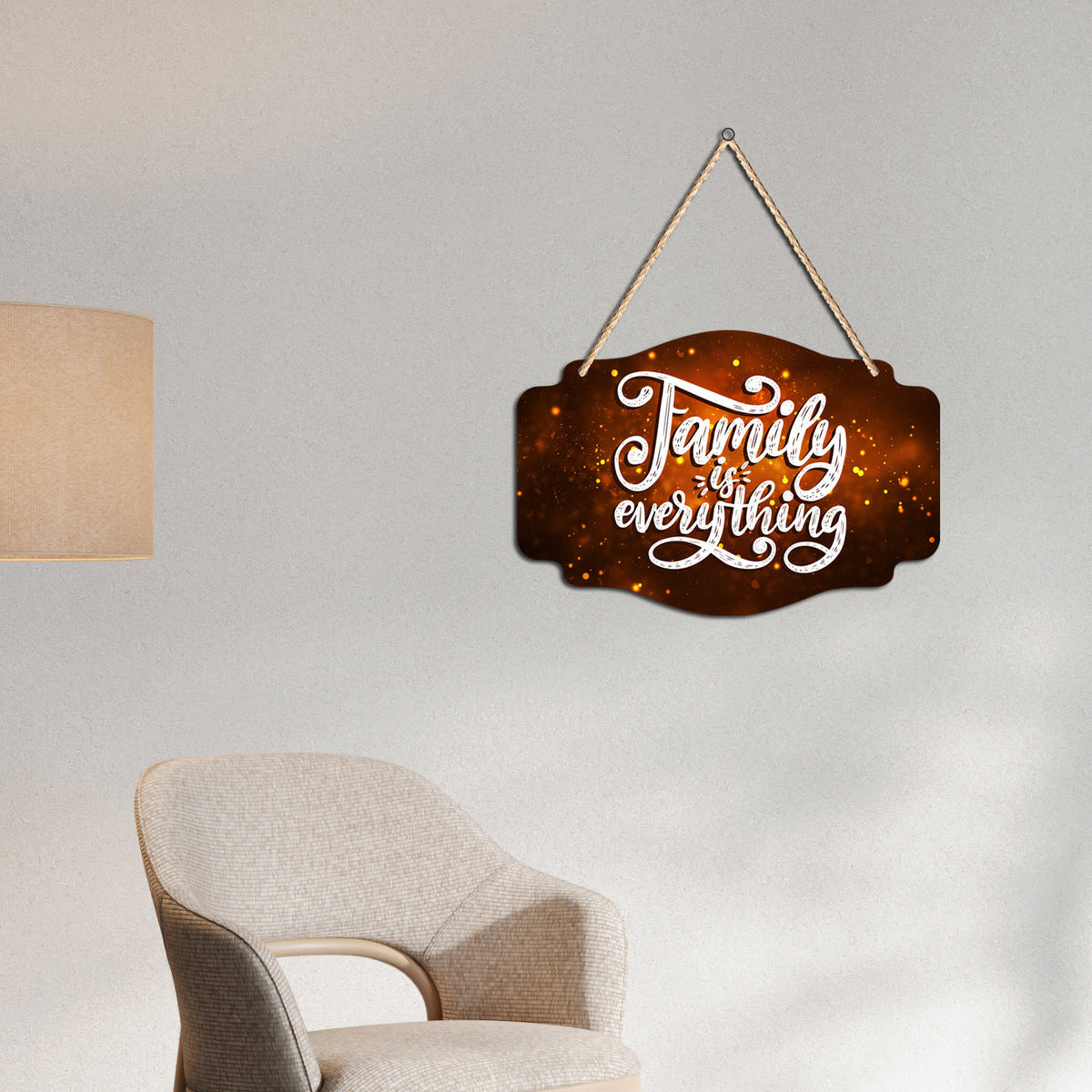 Family Is Everything Quote Wooden Wall Hanger for Home|Office|Living Room|Gift