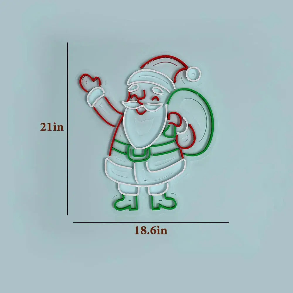 Santa Claus LED Neon Light DECORMANTRA