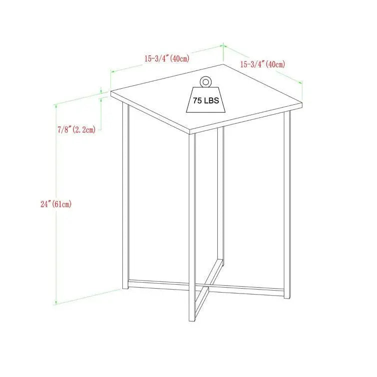 White Marble C-Shaped Side Table - Decor Mantra 