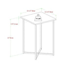 White Marble C-Shaped Side Table - Decor Mantra 