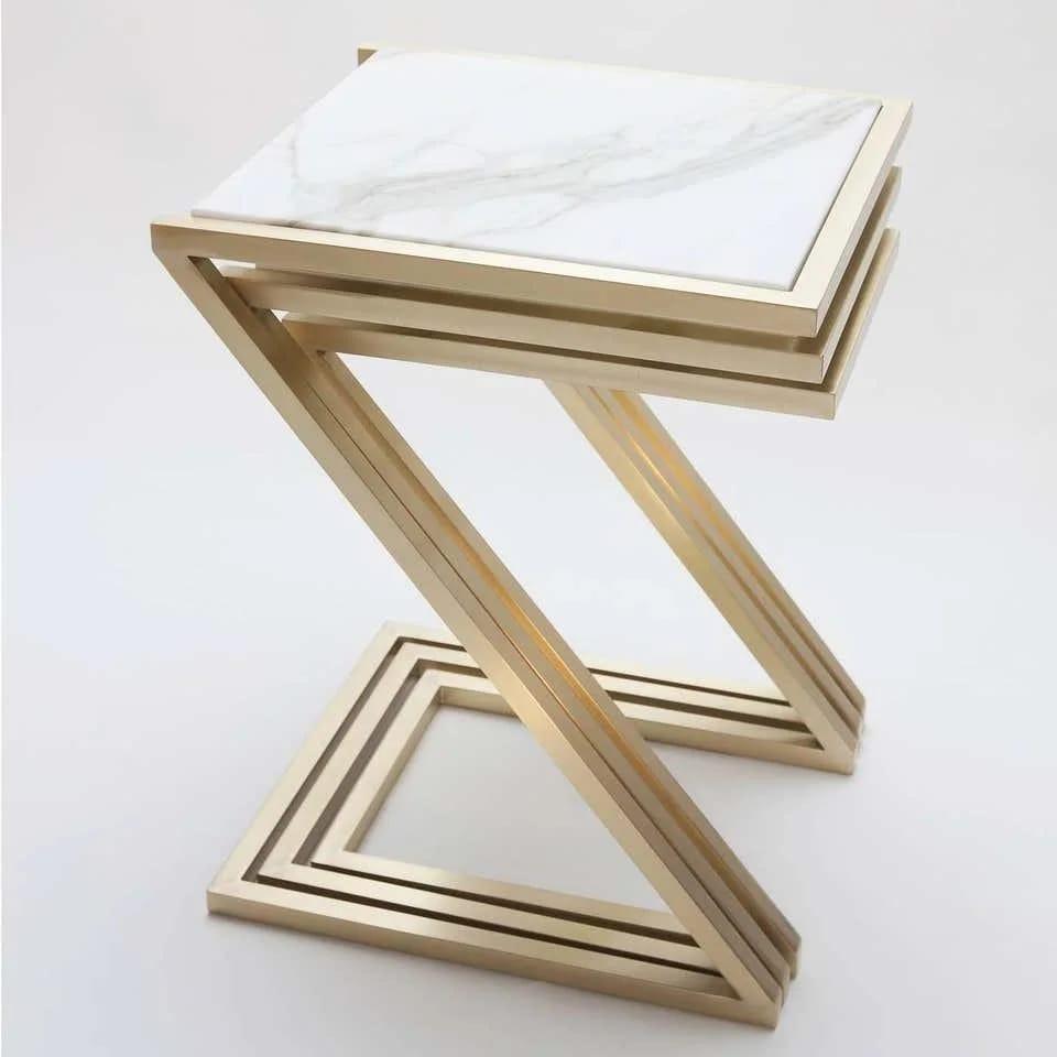 Modern Z Nesting Tables - Set of 3 - Decor Mantra 