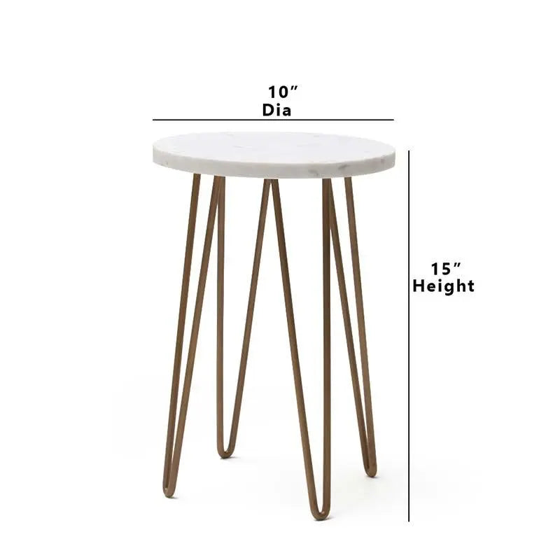 Elegant New Moon Side Table - Decor Mantra 