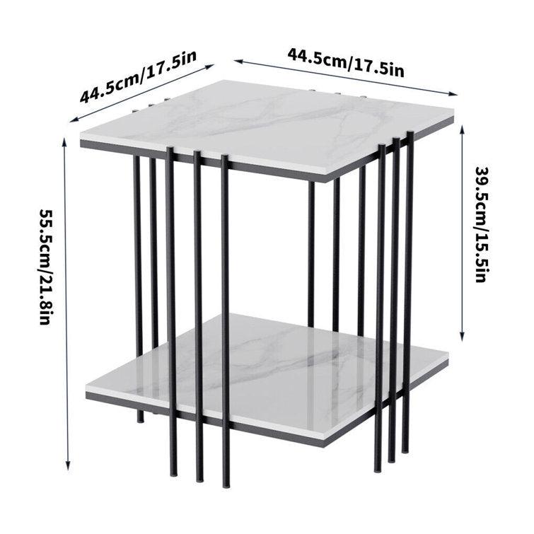 Almand Side Table with Elegant Storage - Decor Mantra 