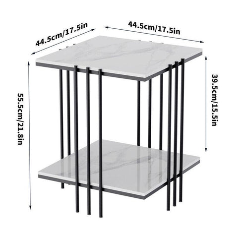 Almand Side Table with Elegant Storage - Decor Mantra 