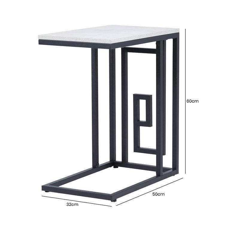 Sleek C-Shaped End Table for Sofa - Decor Mantra 