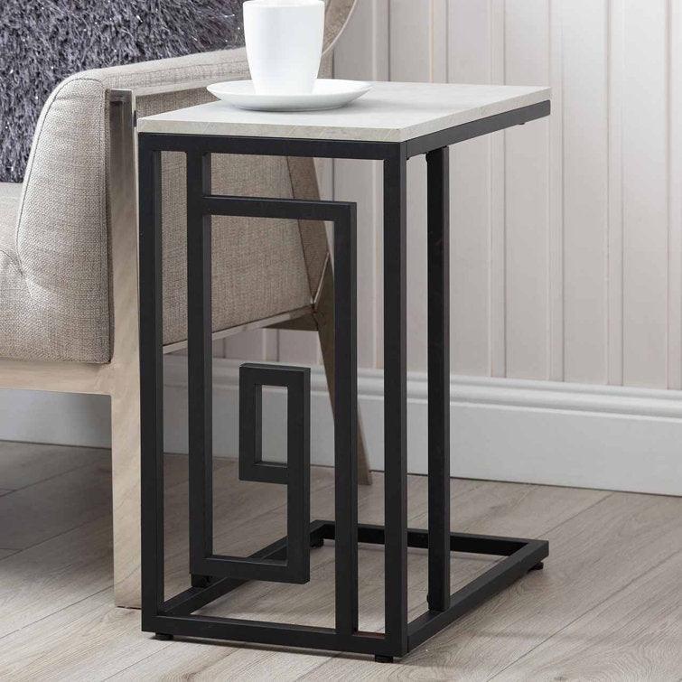 Sleek C-Shaped End Table for Sofa - Decor Mantra 