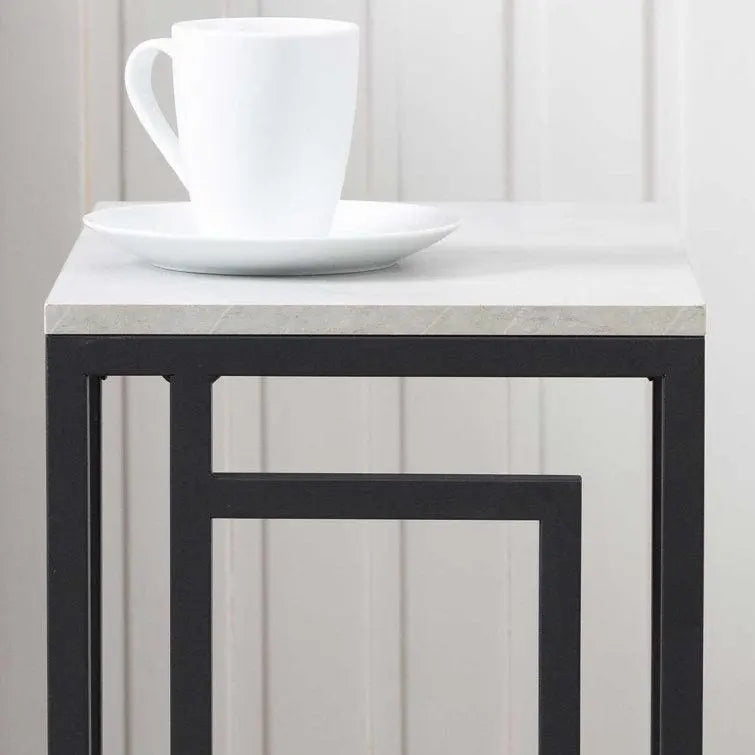 Sleek C-Shaped End Table for Sofa - Decor Mantra 