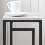 Sleek C-Shaped End Table for Sofa - Decor Mantra 