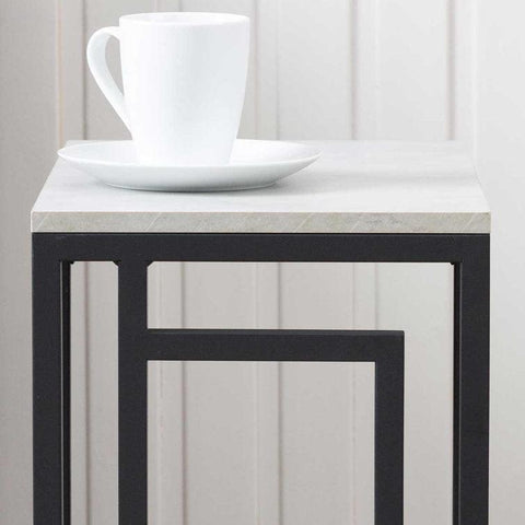 Sleek C-Shaped End Table for Sofa - Decor Mantra 