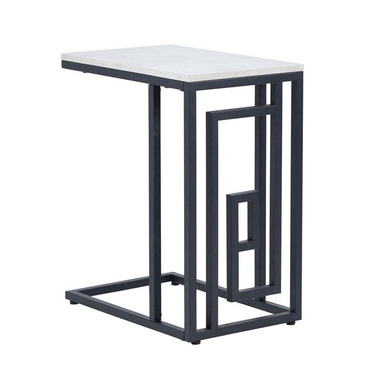 Sleek C-Shaped End Table for Sofa - Decor Mantra 