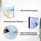 Sailing Boats in Ocean Canvas Wall Painting DECORMANTRA