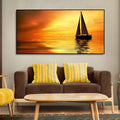 Sailing in Sunset Canvas Wall Painting DECORMANTRA