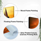 Sailing in Sunset Canvas Wall Painting DECORMANTRA
