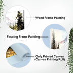 Scenery of Mountain Stream Canvas Wall Painting DECORMANTRA
