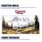 Scenery of Mountain Stream Canvas Wall Painting DECORMANTRA