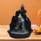 Adiyogi Shiva Idol Backflow Smoke Fountain – Lord Shiva Idol for Home, Pooja Room & Meditation | Adiyogi Shiva Incense Holder - Harshita Craft