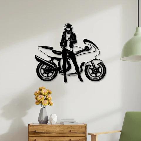 Sports Bike Metal Wall Art - Decor Mantra 
