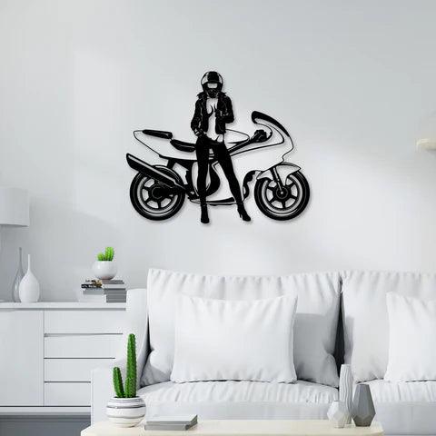 Sports Bike Metal Wall Art - Decor Mantra 