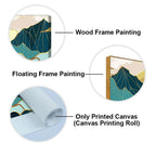 Sunrise Abstract Mountains Canvas wall Painting DECORMANTRA