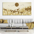 Swamp Deer in Forest Premium Wall Painting DECORMANTRA